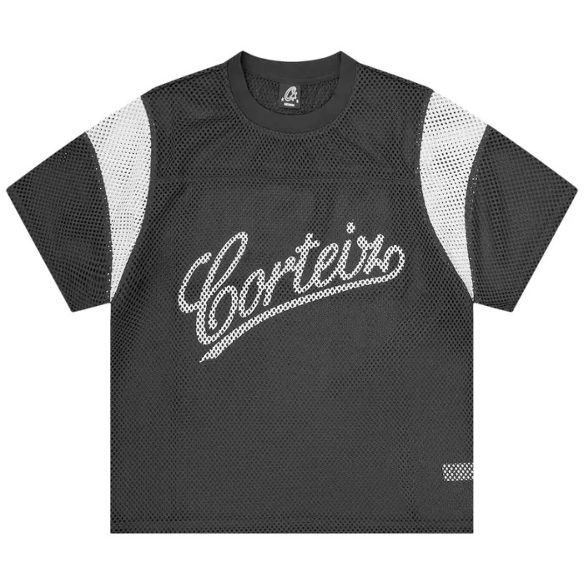 Corteiz Open Mesh Panel Jersey 'Black/White' T-shirts Corteiz