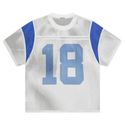 Corteiz Open Mesh Panel Jersey 'White/Blue' T-shirts Corteiz
