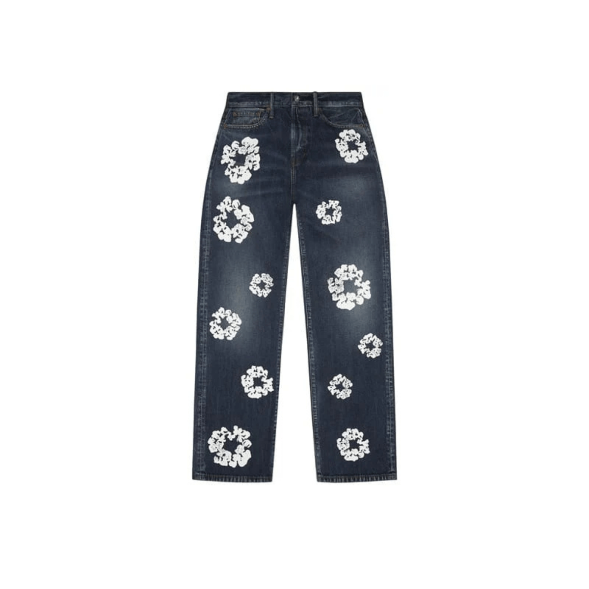 Denim Tears Baggy Cotton Wreath Denim Pant 'Dark Wash' Jeans Denim Tears