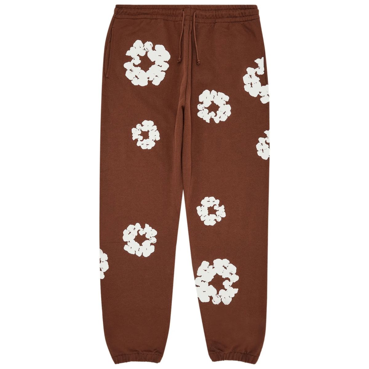 Denim Tears Black Cotton Wreath Sweatpants 'Brown' Sweatpants Denim Tears
