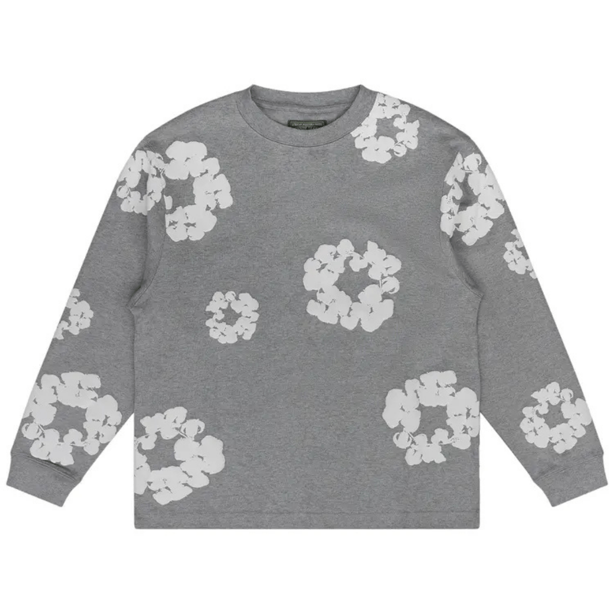 Denim Tears Cotton Wreath Long-Sleeve T-Shirt 'Grey' T-shirts Denim Tears