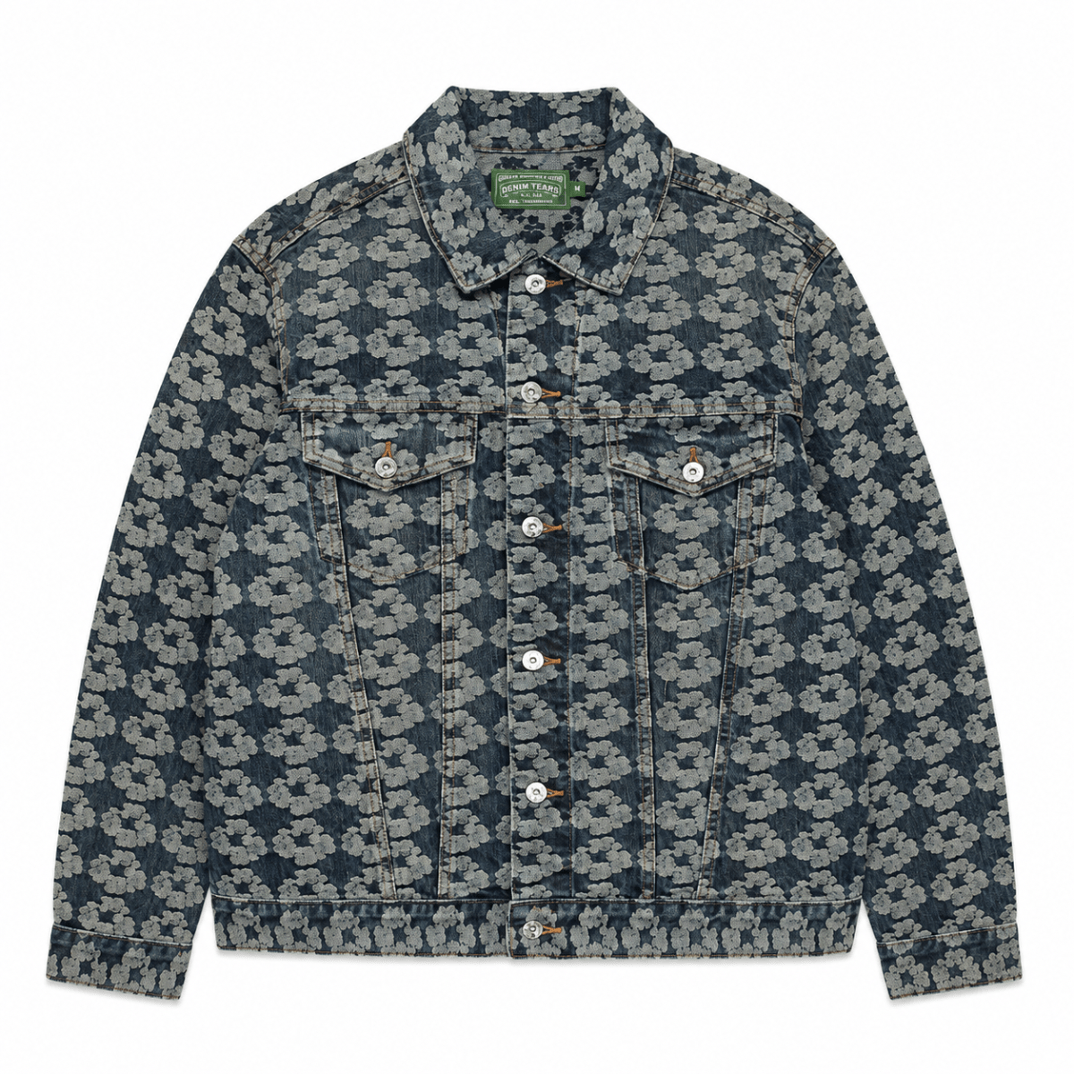 Denim Tears Jacquard Wreath Denim Jacket 'Dark Wash' Jackets Denim Tears