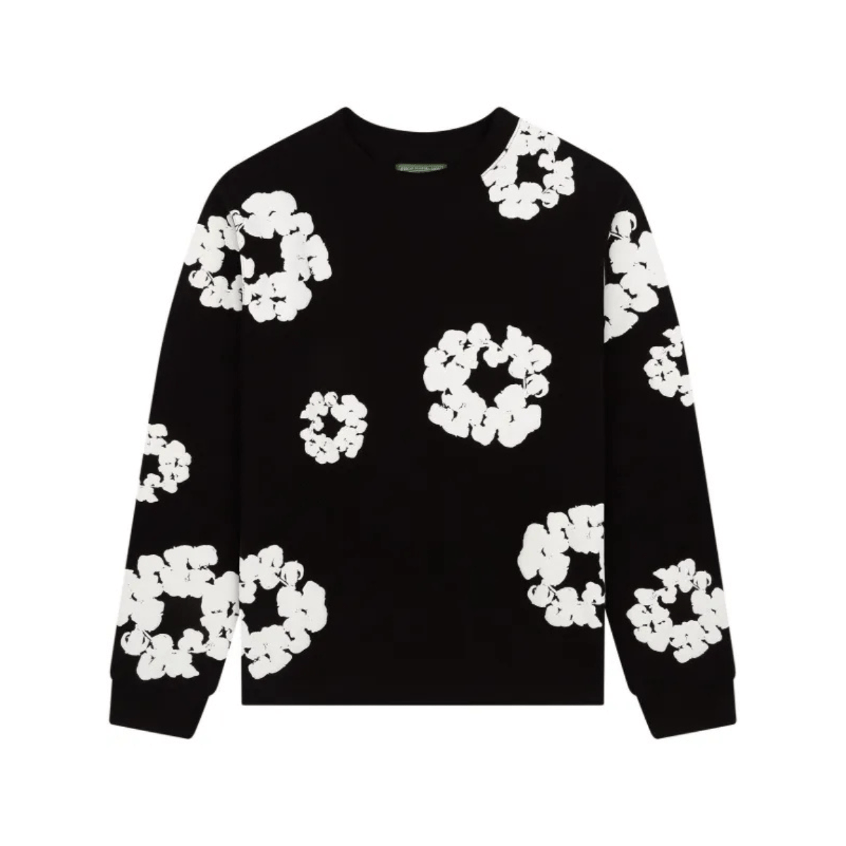 Denim Tears Long Sleeve Cotton Wreath T-shirt 'Black' T-Shirts Denim Tears