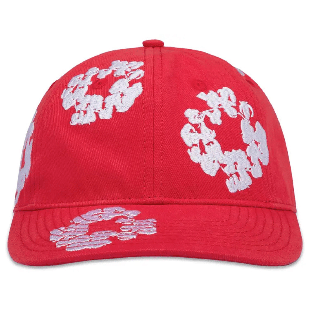 Denim Tears The Cotton Wreath Cap 'Red' Headwear Denim Tears