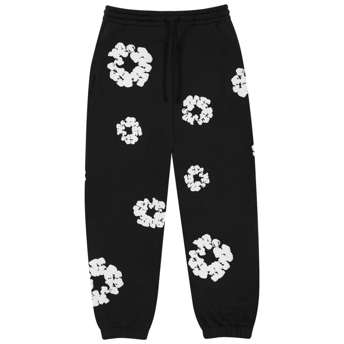 Denim Tears The Cotton Wreath Sweatpants 'Black' Sweatpants Denim Tears