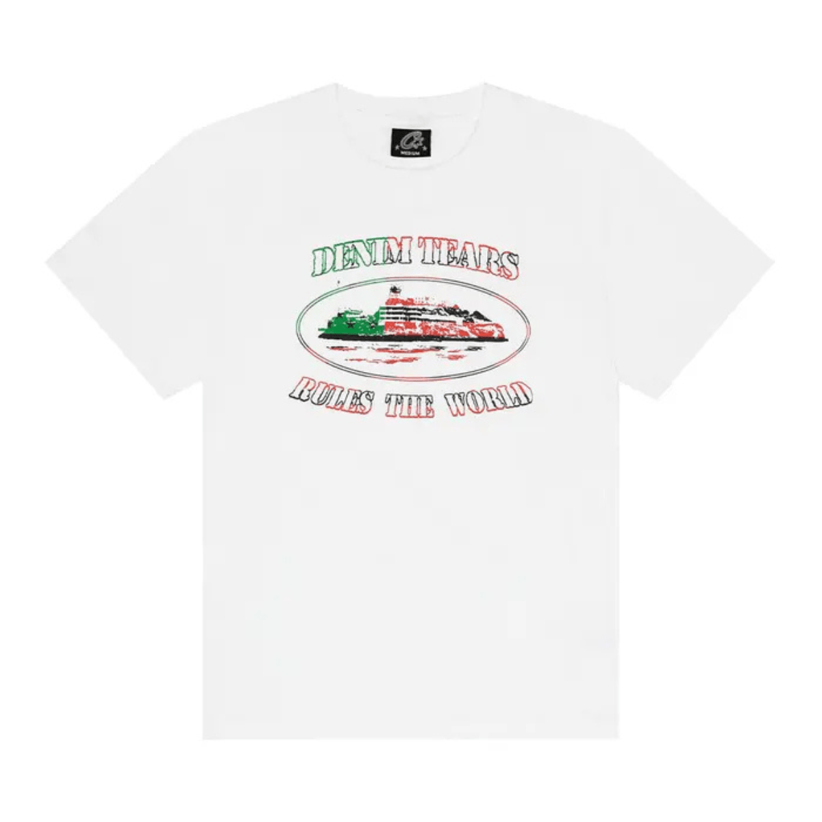 Denim Tears x Cortiez Cortears OG Alcatraz Tee 'White' T-shirts Corteiz