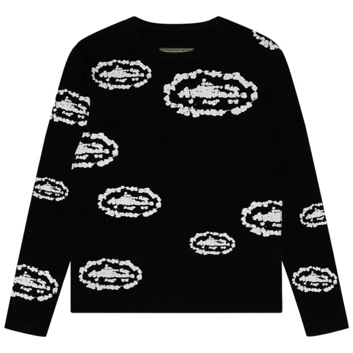 Denim Tears x Cortiez Island Wreath Waffle Thermal 'Black' Jerseys Corteiz