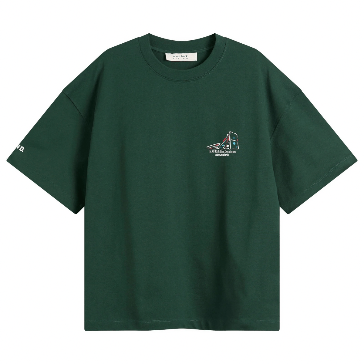 END. x about:blank Dominoes T-Shirt 'Epsom Green' T-Shirts about:blank