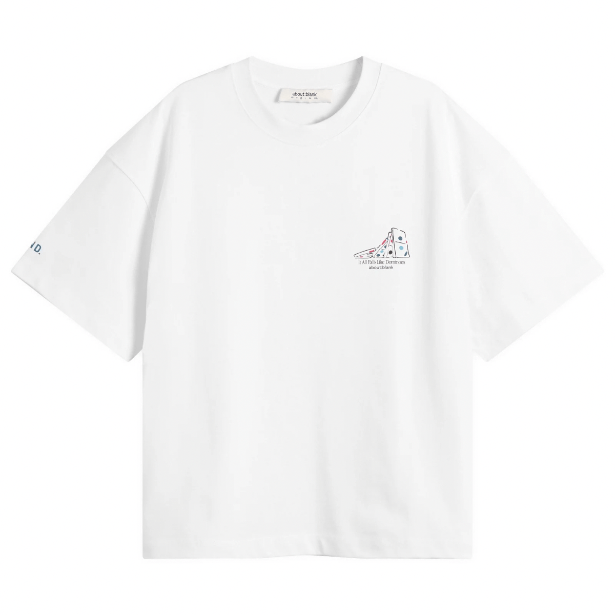 END. x about:blank Dominoes T-Shirt 'White' T-Shirts about:blank