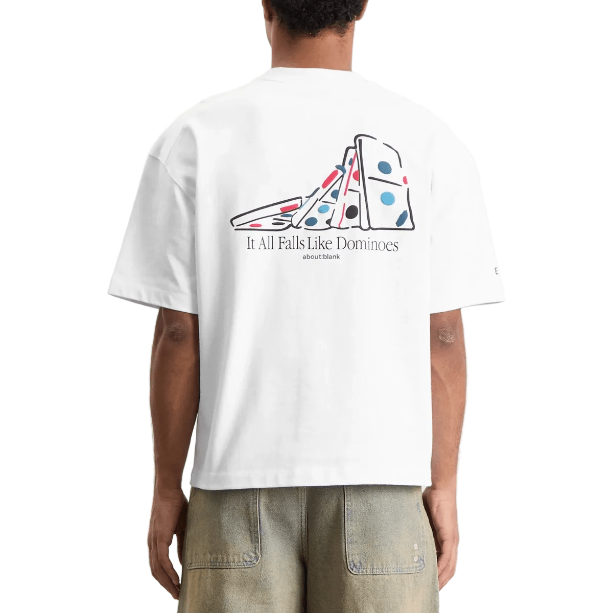 END. x about:blank Dominoes T-Shirt 'White' T-Shirts about:blank