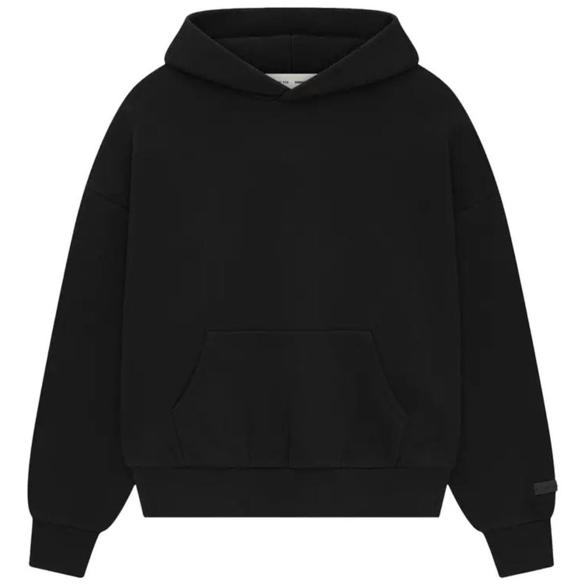 Fear of God Essentials Classic Fit Fleece Hoodie 'Jet Black' Hoodies Fear of God Essentials