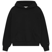Fear of God Essentials Classic Fit Fleece Hoodie 'Jet Black' Hoodies Fear of God Essentials