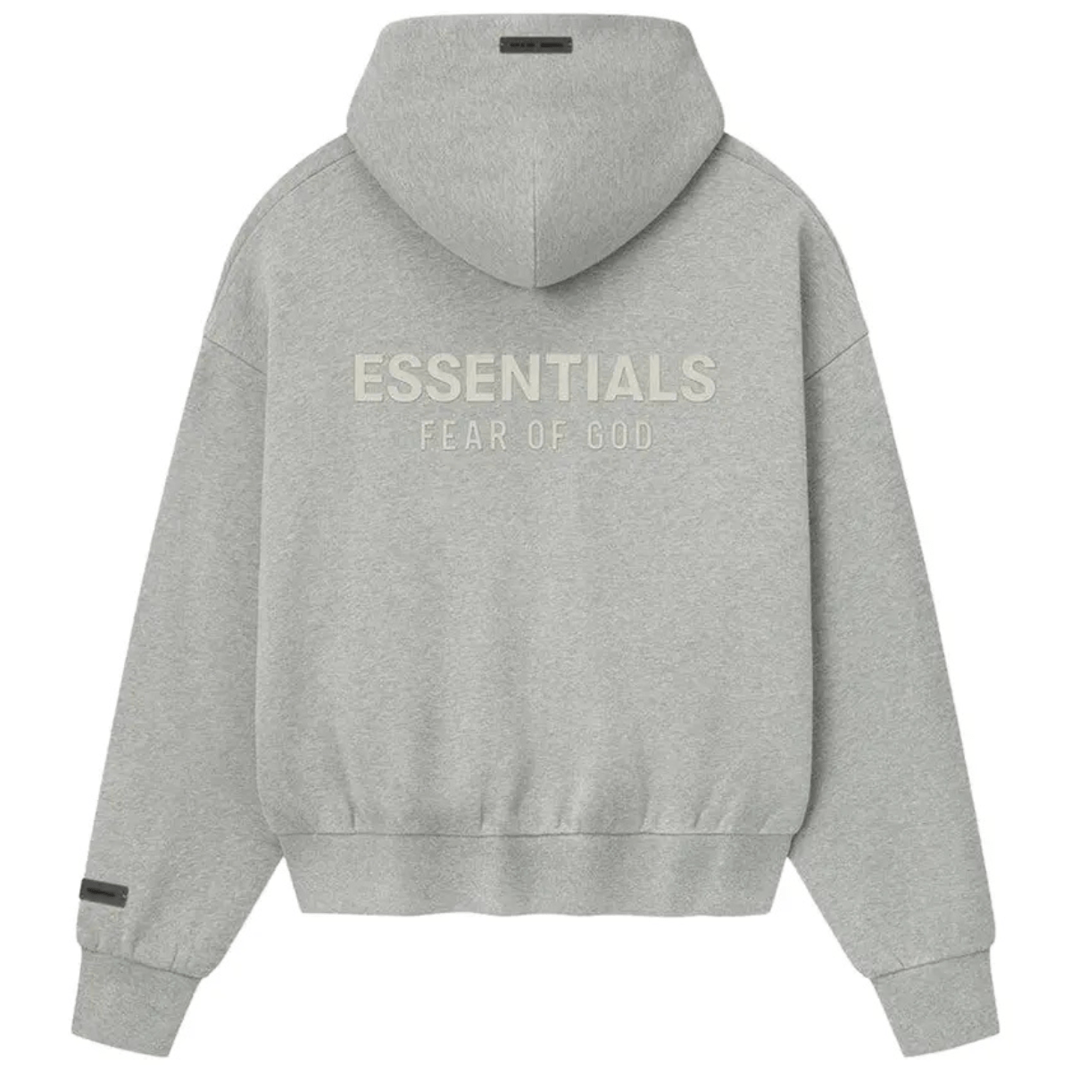 Fear of God Essentials Classic Fleece Zip-Up Hoodie 'Concrete Heather' Jackets Fear of God Essentials