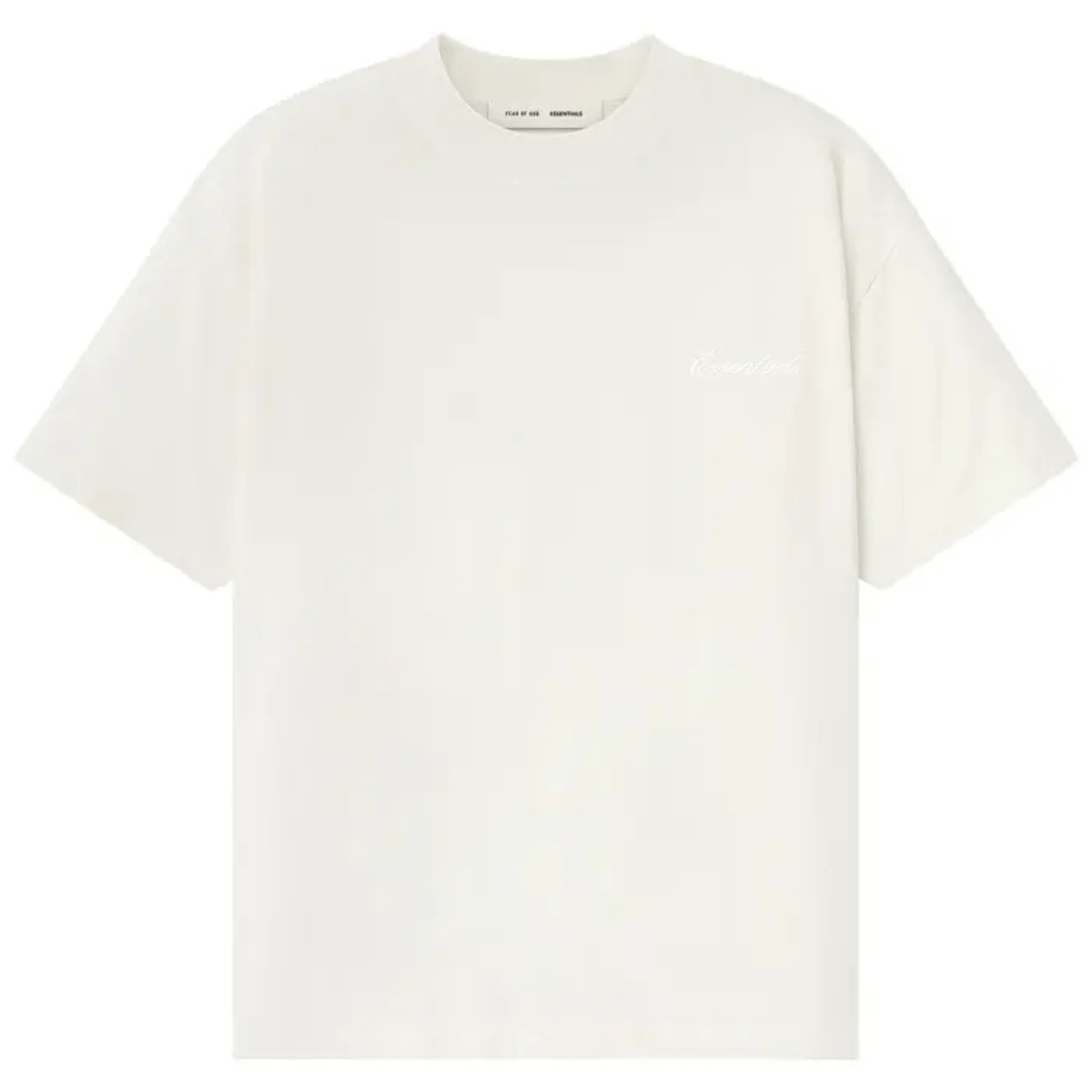 Fear of God Essentials Embroidered Essential Tee 'Ivory' T-shirts Fear of God Essentials