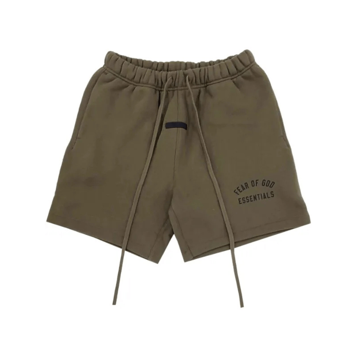 Fear of God Essentials Fleece Soccer Short 'Olive' Shorts Fear of God Essentials