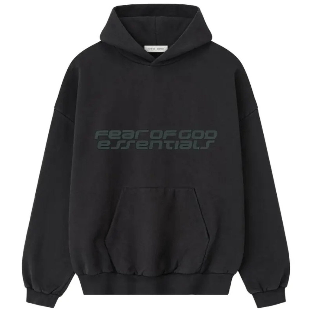 Fear of God Essentials Heavy Fleece 90s Hoodie 'Vintage Black' Hoodies Fear of God Essentials