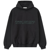 Fear of God Essentials Heavy Fleece 90s Hoodie 'Vintage Black' Hoodies Fear of God Essentials