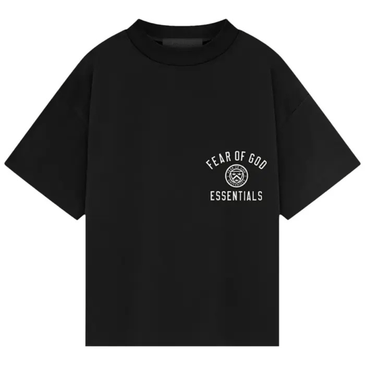 Fear of God Essentials Jersey Crewneck Tee 'Black' T-Shirts Fear of God Essentials