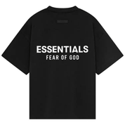 Fear of God Essentials Kids Jersey Crewneck Tee 'Black' T-shirts Fear of God Essentials