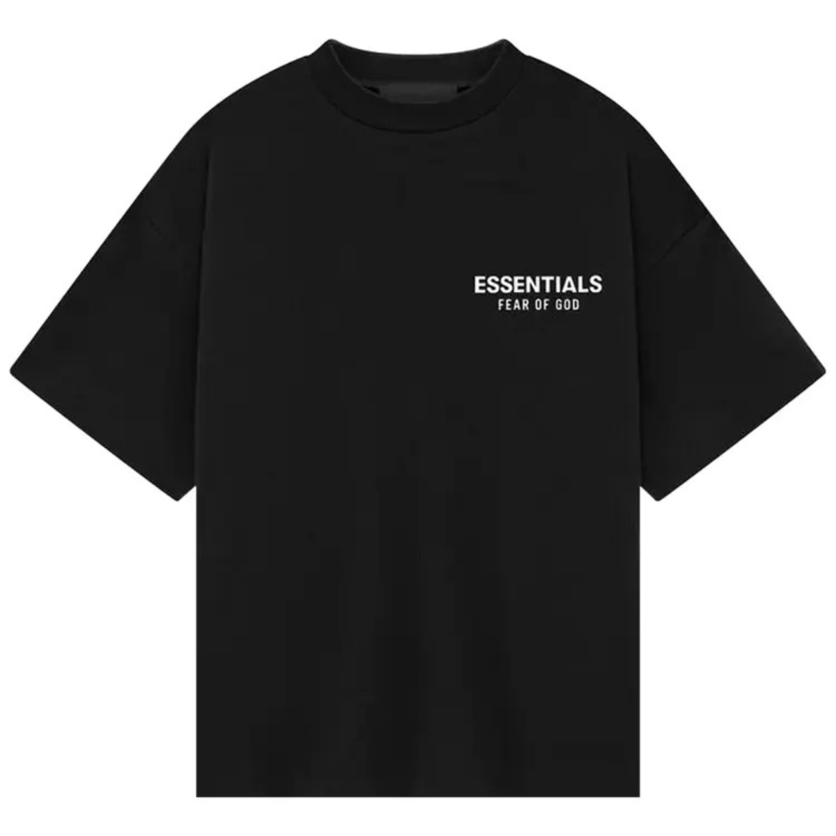 Fear of God Essentials Kids Jersey Crewneck Tee 'Black' T-shirts Fear of God Essentials