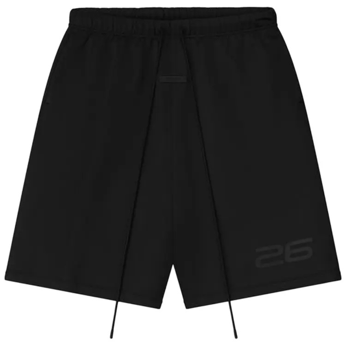 Fear of God Essentials Satin Fleece Relaxed Sweatshort 'Vintage Black' Shorts Fear of God Essentials