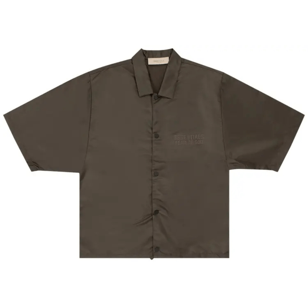 Fear of God Essentials Short-Sleeve Nylon Shirt 'Off Black' Shirts Fear of God Essentials