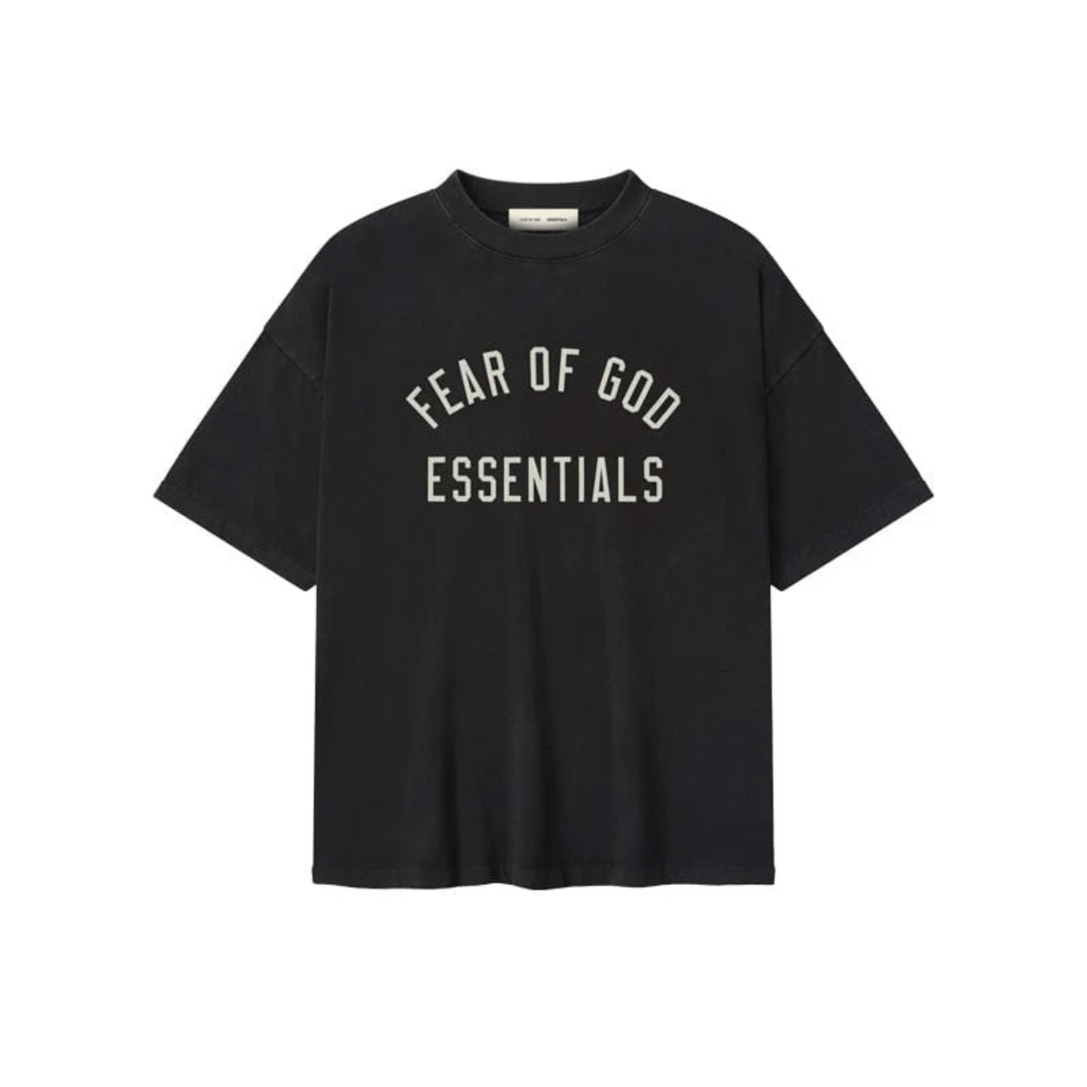 Fear of God Essentials Varsity 90s Short Sleeve Tee 'Vintage Black' T-shirts Fear of God Essentials
