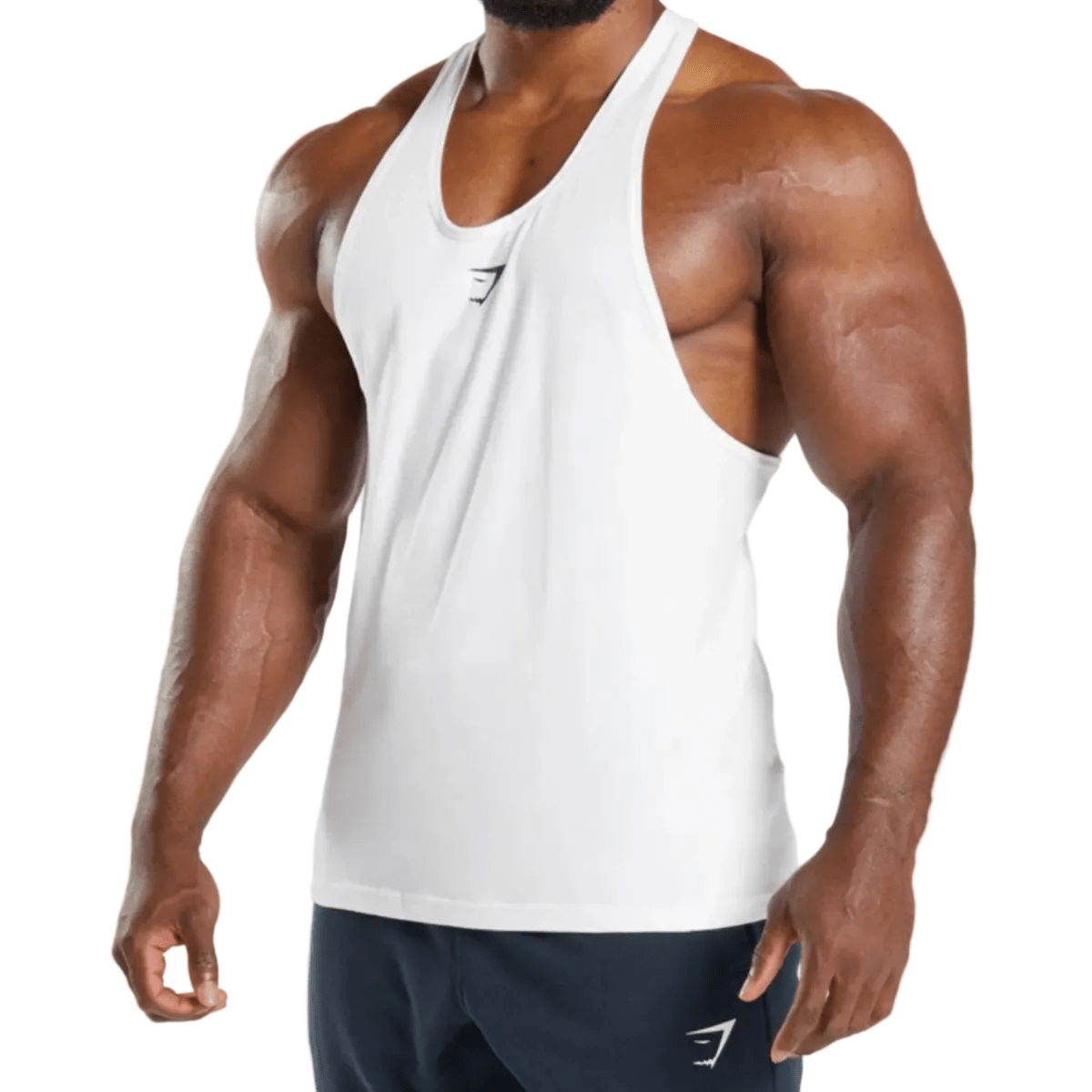 Gymshark React Stringer 'White' T-Shirts Gymshark