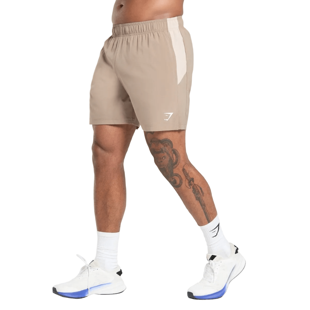 Gymshark Sport Panel 7" Shorts 'Cement Brown/Pebble Grey' Shorts Gymshark