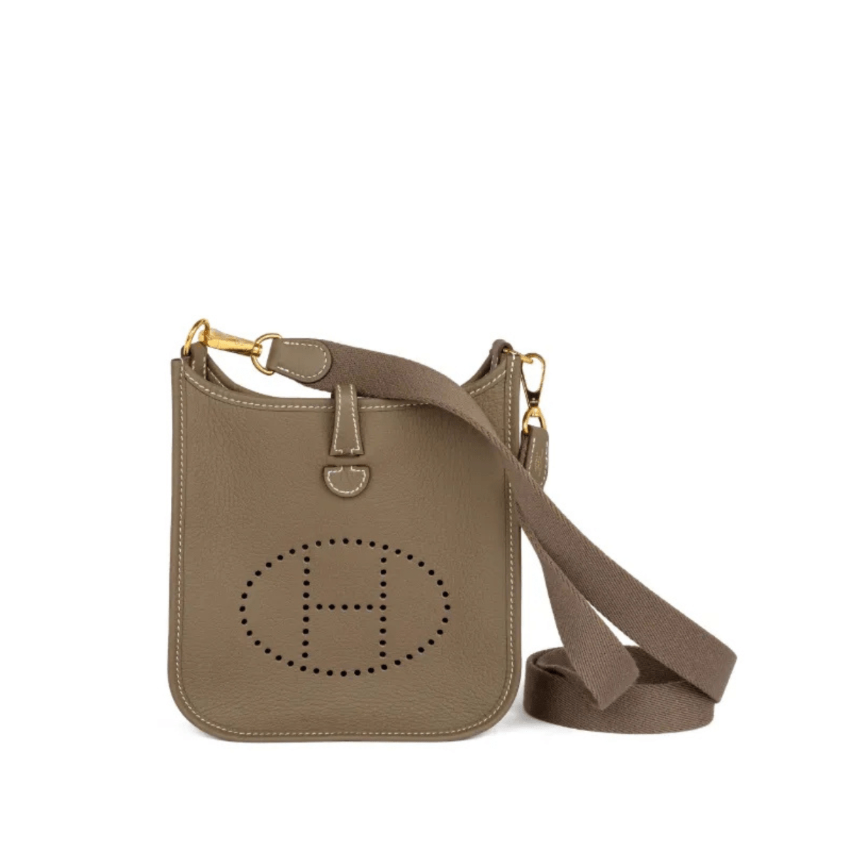Hermès Mini Evelyne 16 Leather Bag 'Étoupe' Bags Hermès
