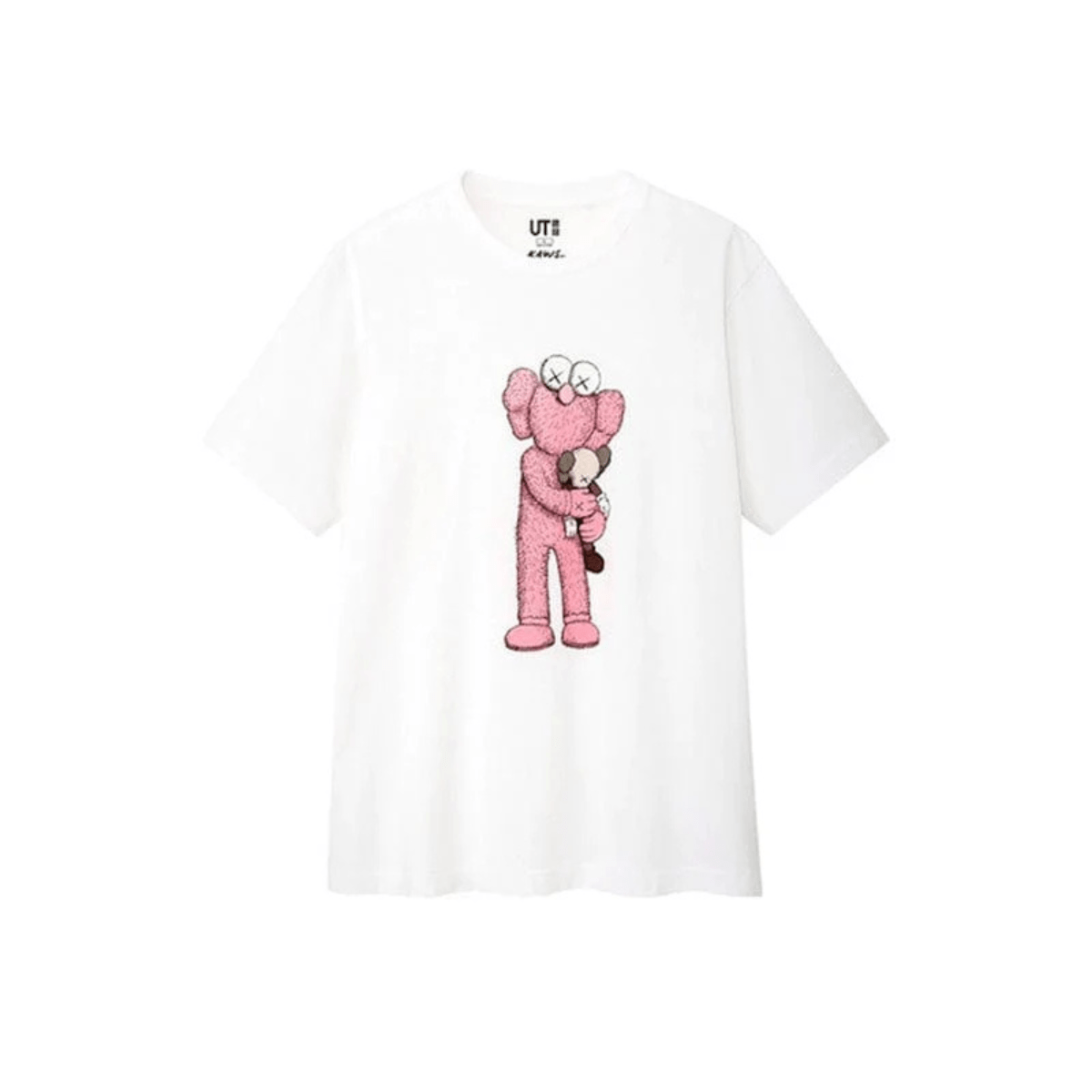 KAWS x Uniqlo Pink BFF Tee 'White' T-Shirts Kaws