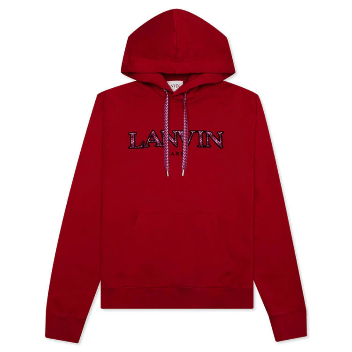 Lanvin Curb Embroidered Hoodie 'Lipstick' Hoodies Lanvin