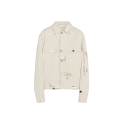 Lanvin x Gallery Dept. Denim Jacket With Paint Marks 'White' Jackets Lanvin