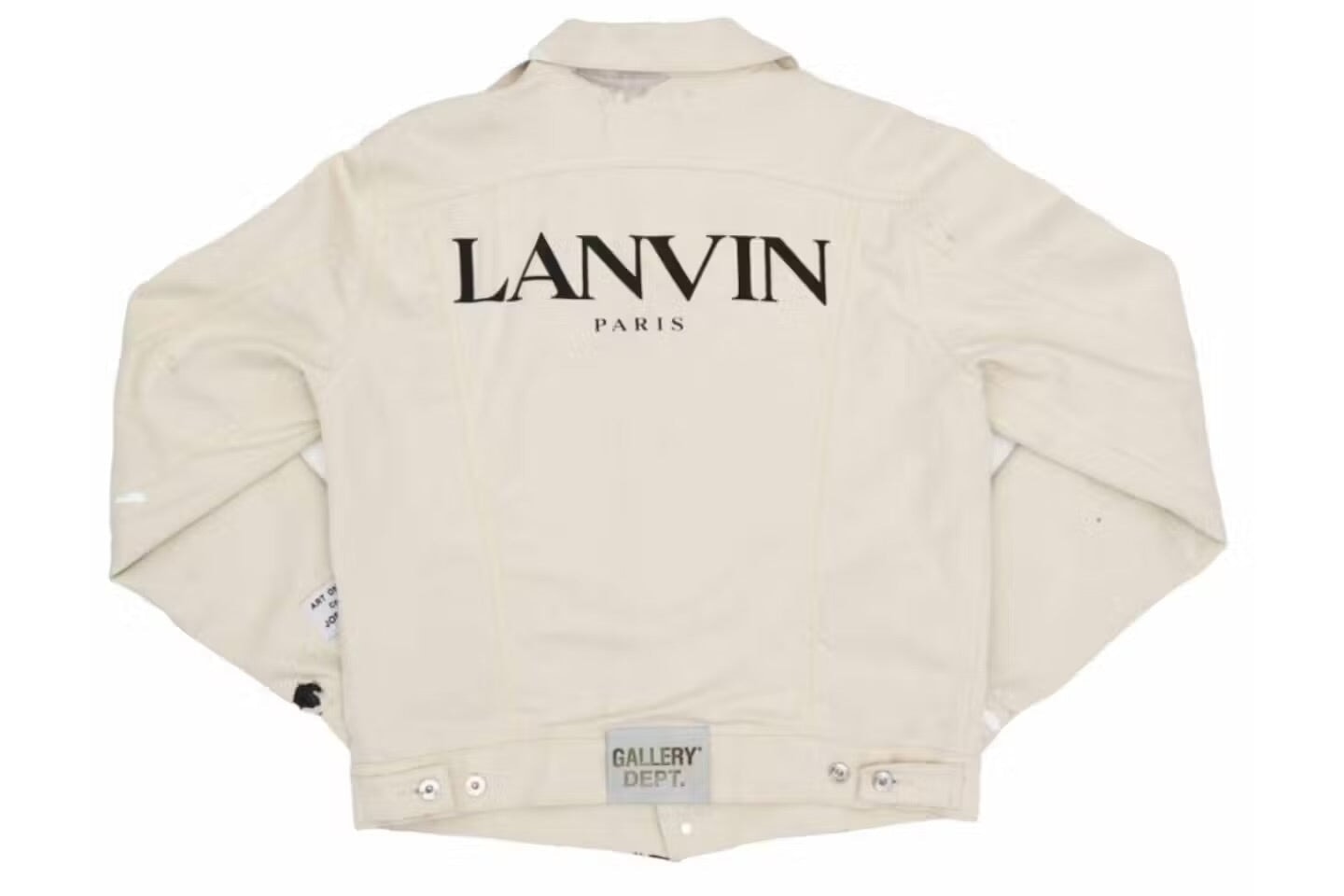 Lanvin x Gallery Dept. Denim Jacket With Paint Marks 'White' Jackets Lanvin