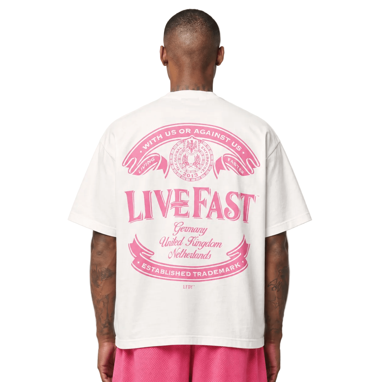 Live Fast Die Young Loyal Tee 'Washed White' T-shirts Live Fast Die Young
