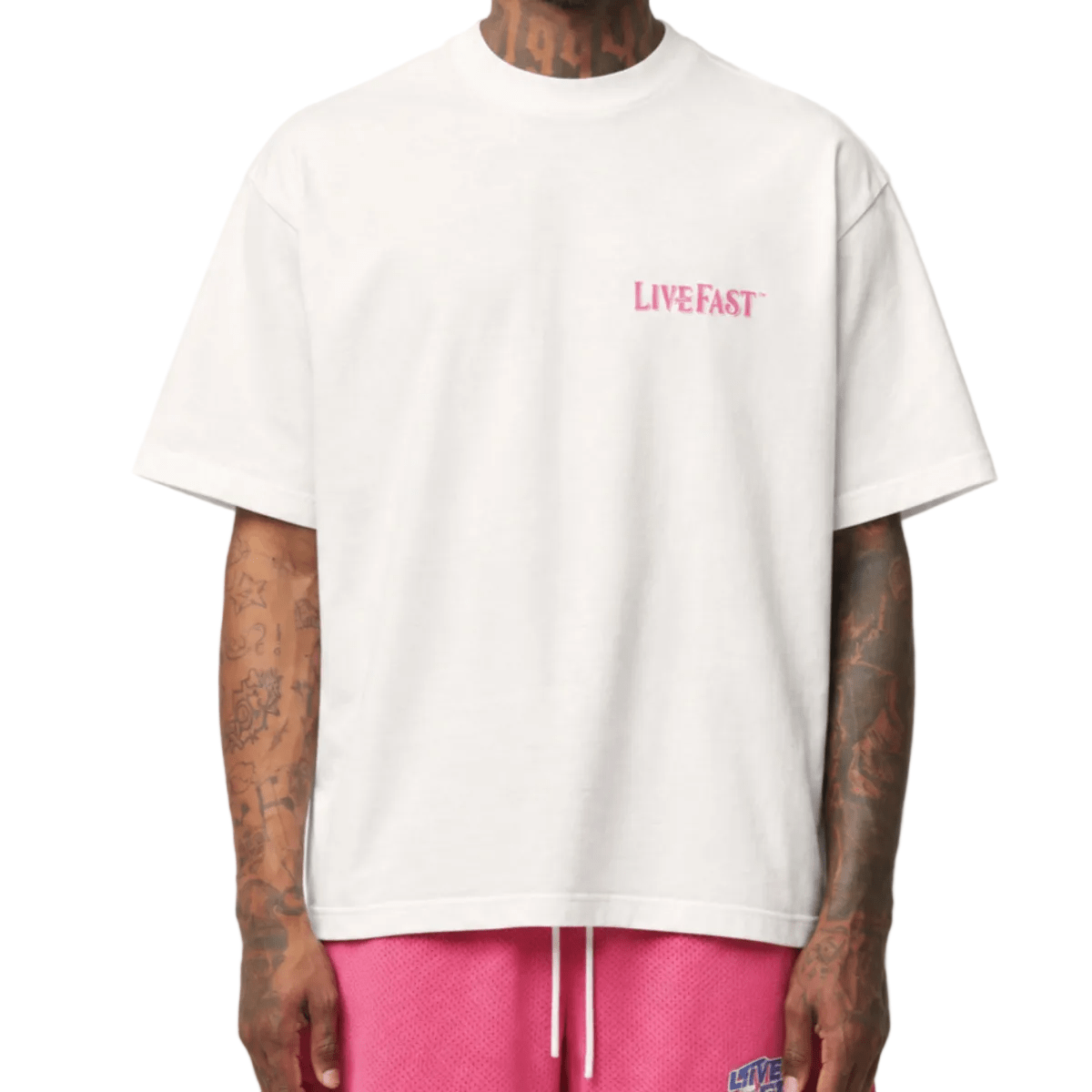 Live Fast Die Young Loyal Tee 'Washed White' T-shirts Live Fast Die Young