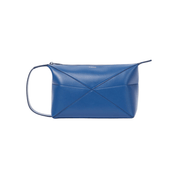 Loewe Puzzle Fold Leather Wash Bag 'Blue' Bags Loewe