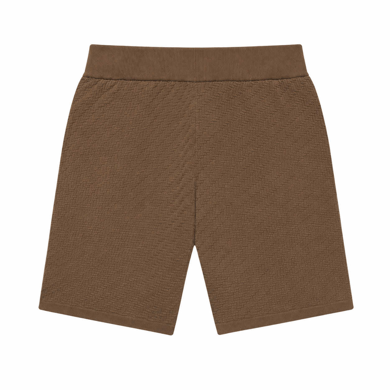 Manière De Voir Herringbone Knit Shorts 'Brown' Shorts Manière De Voir
