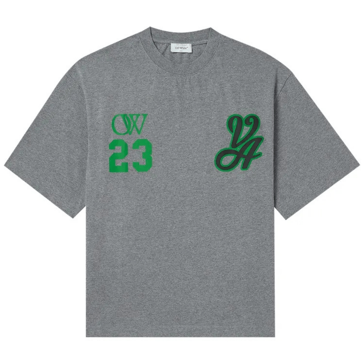 Off-White 23 Varsity Skate Short-Sleeve Tee 'Melange Grey' T-shirts Off-White