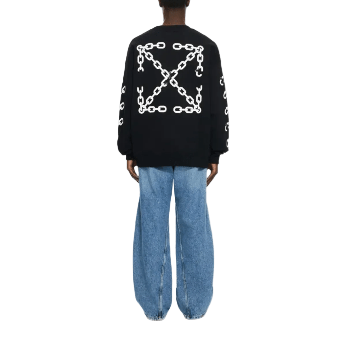 Off-White Chain Arrow Skate Sweatshirt 'Black' Sweatshirts Off-White