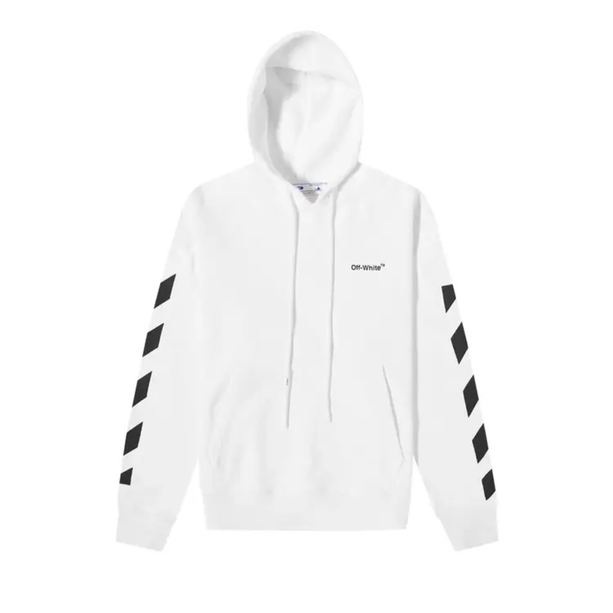 Off-White Drag Helvetica Over Hoodie 'White/Black' Hoodies Off-White