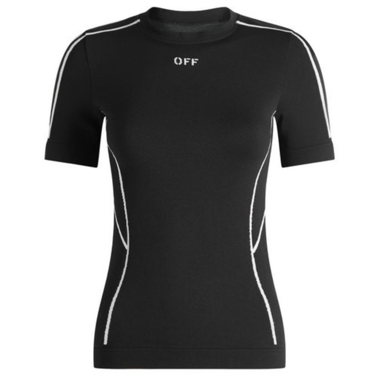 Off-White Seamless Short Sleeve T-Shirt 'Black/White' T-shirts Off-White