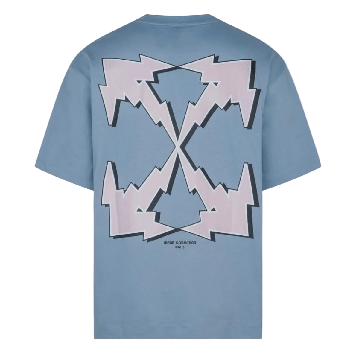 Off-White Skate Fit Bolt Arrow T-shirt 'Faded Denim' T-shirts Off-White