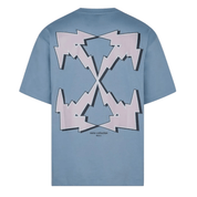 Off-White Skate Fit Bolt Arrow T-shirt 'Faded Denim' T-shirts Off-White