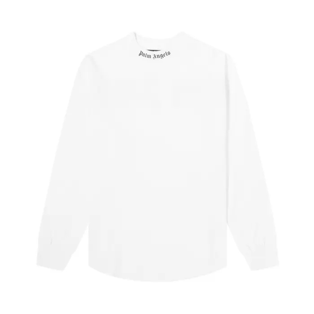 Palm Angels Doubled Logo Over Long-Sleeve Tee 'White/Fuchsia' T-Shirts Palm Angels