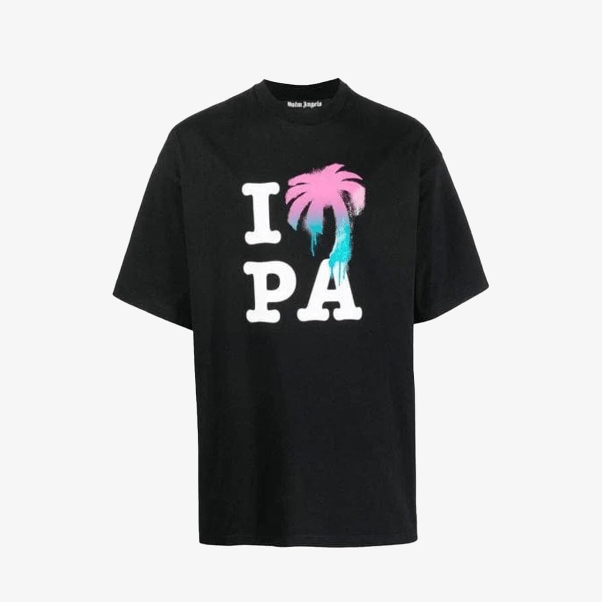 Palm Angels “I Love PA” Black T-shirt T-Shirts Palm Angels