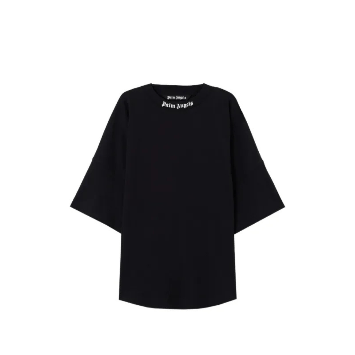 Palm Angels Neck Logo Tee 'Black/Off White' T-shirts Palm Angels