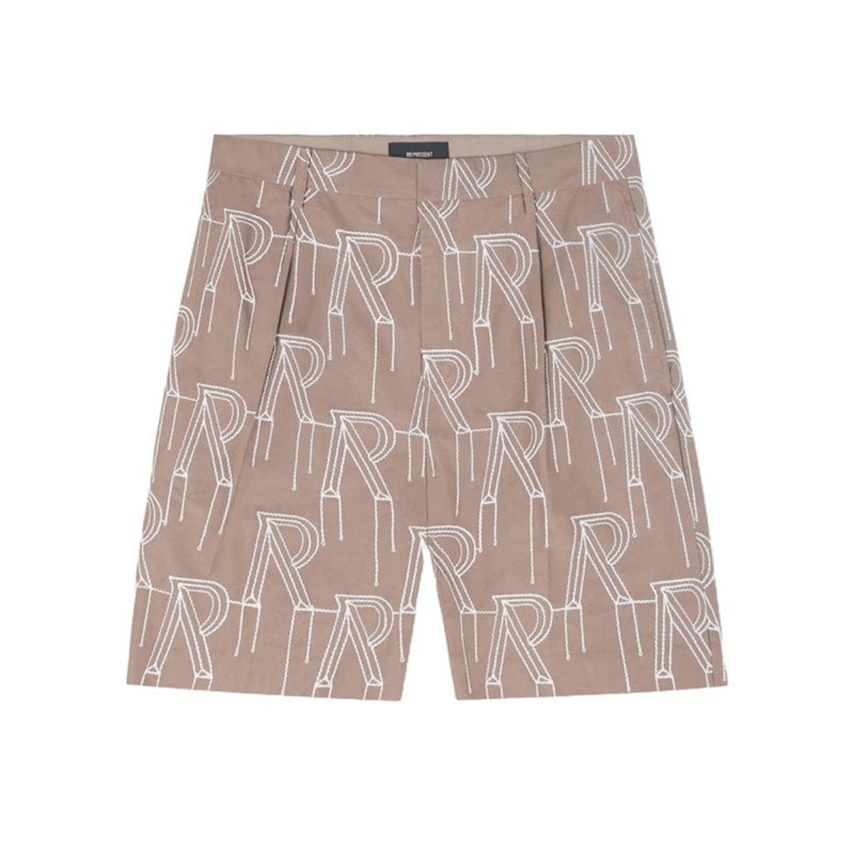 Represent Embroidered Initial Tailored Short 'Washed Taupe' Shorts Represent