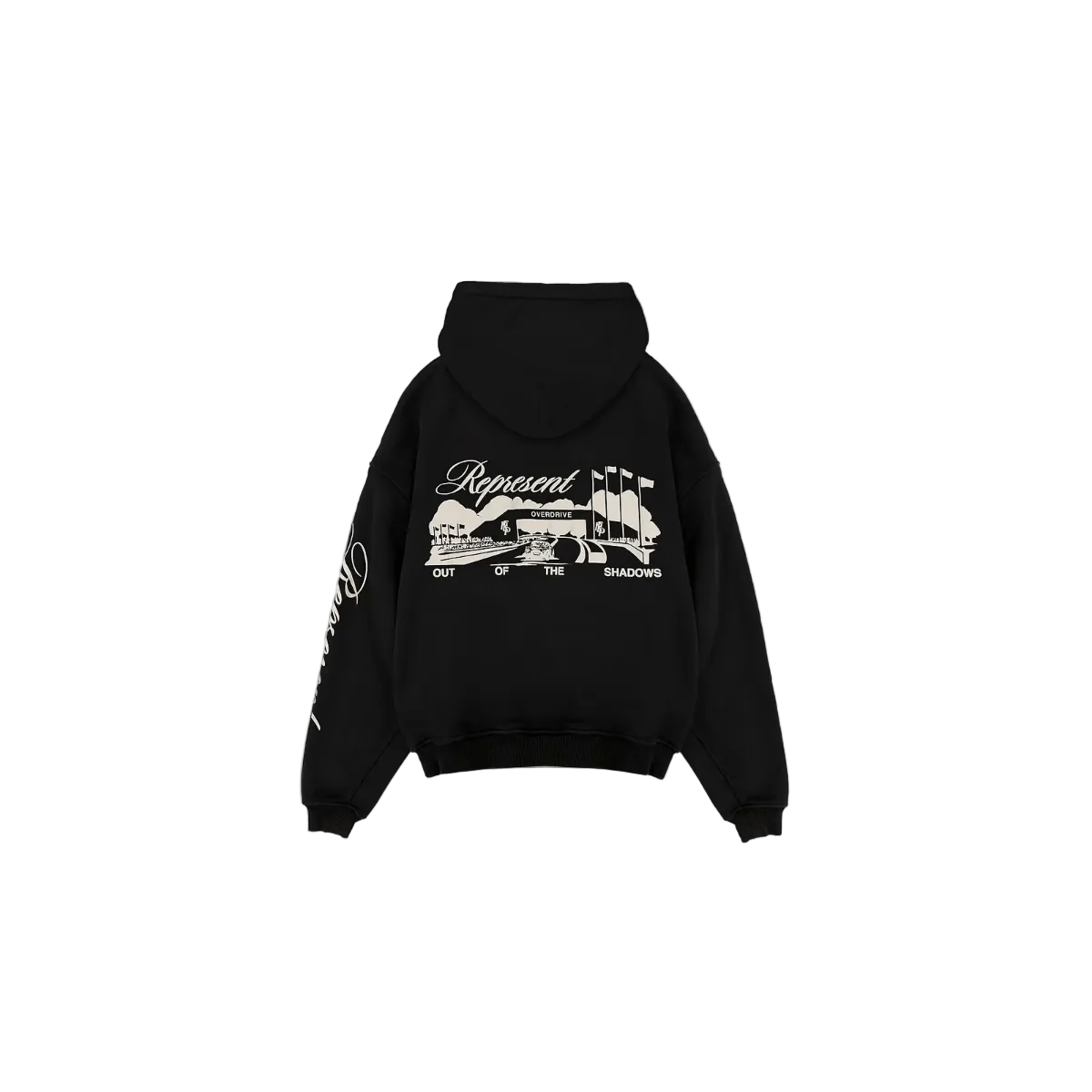 Represent Raceway Hoodie 'Jet Black' Hoodies Represent