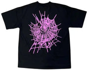 Sp5der Web Tee 'Black/Pink' T-Shirts Sp5der